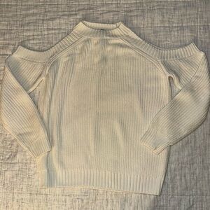 Forever 21 Cream Off-the-Shoulder Sweater